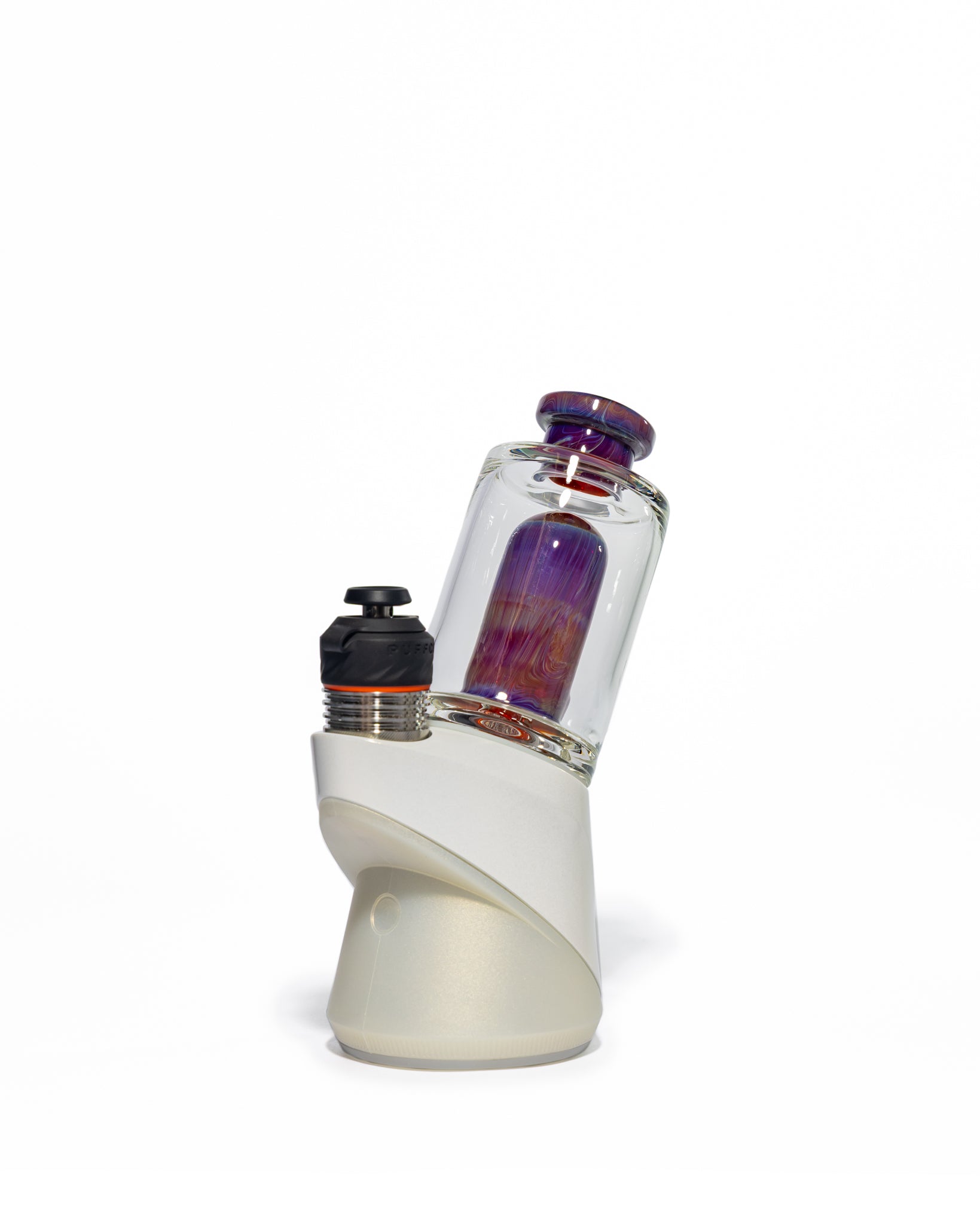 Randohm Glass - Mini Chugger Puffco Top - Double Amber Purple